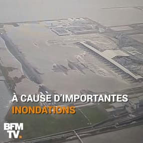 Sous les eaux et inaccessible, l’aéroport d’Osaka frappé par le typhon Jebi