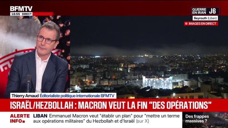Liban: Emmanuel Macron veut "établir un plan" pour "mettre un terme aux opérations militaires" du Hezbollah et d'Israël