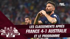 Coupe du monde 2022 : Giroud porte la France contre l'Australie, les classements et le programme