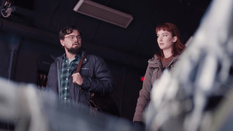 Leonardo DiCaprio et Jennifer Lawrence dans "Don't Look Up"