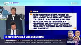 Le bureau de poste ouvert le plus près de chez moi est à 35 kilomètres. Puis-je m'y rendre sans risquer une amende ?