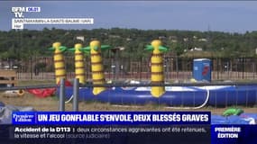 Saint-Maximin-la-Sainte-Baume: une structure gonflable s'envole dans un parc d'attractions