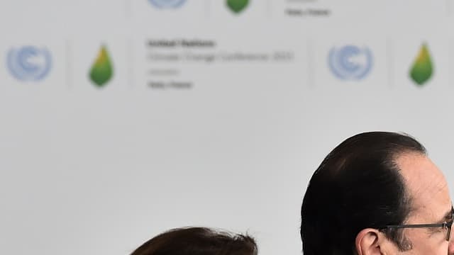 François Hollande  lors de la Cop21 à Paris.