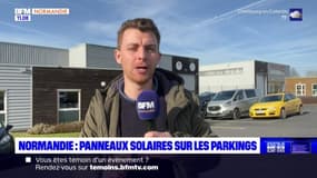 Calvados: des panneaux solaires sur un parking