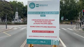 Les travaux de la rue Solférino ont débuté ce mardi à Lille.