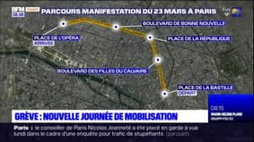 Grève du 23 mars: nouvelle journée de mobilisation à Paris