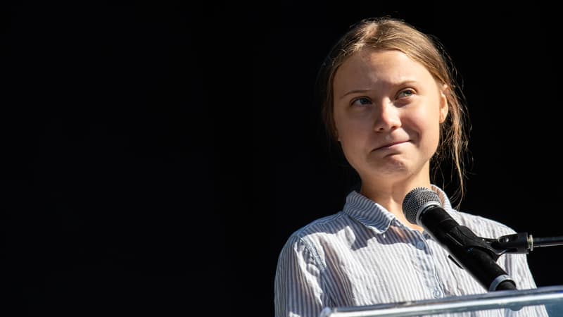 L'activiste suédoise Greta Thunberg lors d'une manifestation à Montréal, au Canada, le 27 septembre 2019