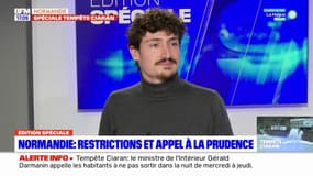 Tempête Ciaran: restrictions et appel à la prudence en Normandie