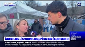 Pas-de-Calais: une opération école morte à Noyelles-lès-Vermelles après l'annonce d'une fermeture de classe à la rentrée prochaine