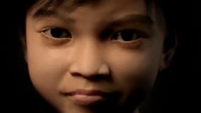 Le visage d'une enfant virtuellement créé par l'ONF Terre des Hommes