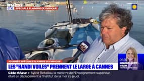 JO 2024: les "handi voiles" prennent le large à Cannes