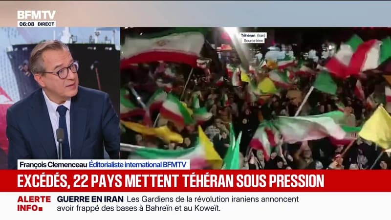 22 pays, dont la France, appellent l'Iran à cesser les attaq