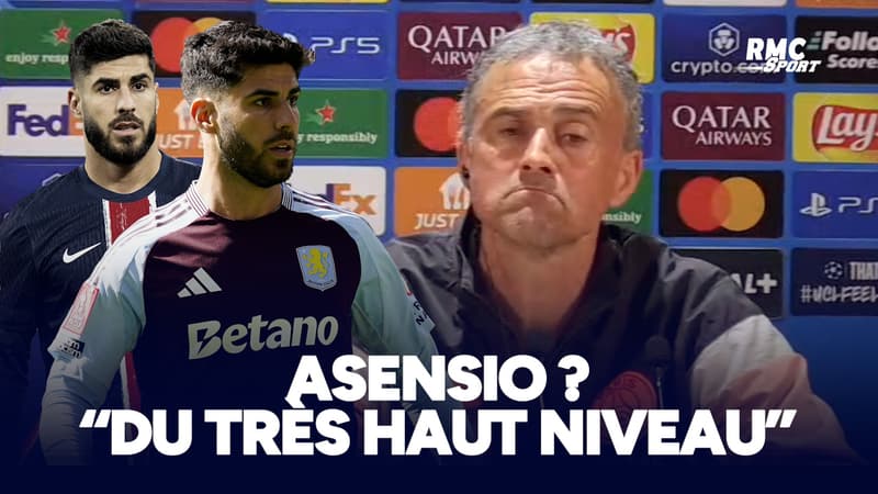 PSG-Aston Villa : Asensio ? "Un joueur de très haut niveau" encense Luis Enrique