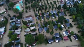 Les images des inondations dans le Gard filmées par drone