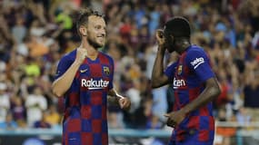 Ivan Rakitic et Ousmane Dembélé