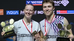 Delphine Delrue et Thom Gicquel après leur sacre en Indonésie le dimanche 8 juin 2025