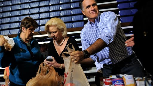 Mitt Romney, le 31 octobre 2012 en campagne dans l'Ohio