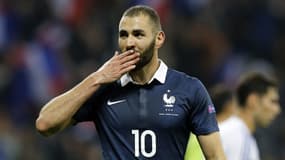 Karim Benzema en équipe de France, à Nice le 8 octobre 2015