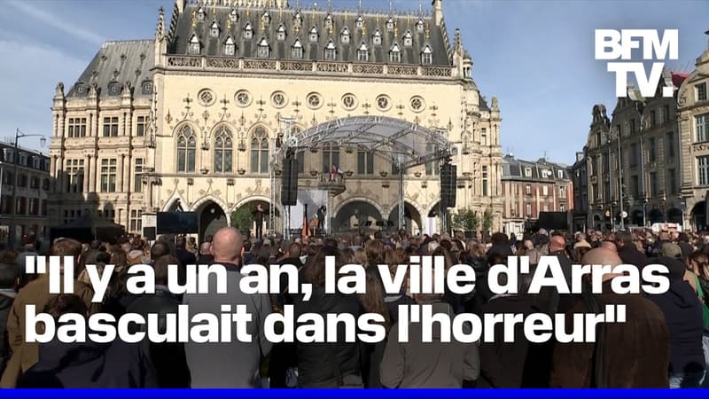 L'hommage en intégralité de la ville d'Arras à Dominique Bernard, tué le 13 octobre 2023