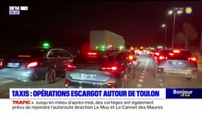 Var: opérations escargot des chauffeurs de taxi autour de Toulon