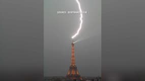 Le photographe Bertrand Kulik a pu immortaliser la foudre frappant la Tour Eiffel.