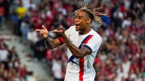 Bradley Barcola avec le PSG face à Lille le 1er septembre 2024.