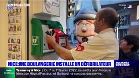 Nice: une boulangerie installe un défibrillateur