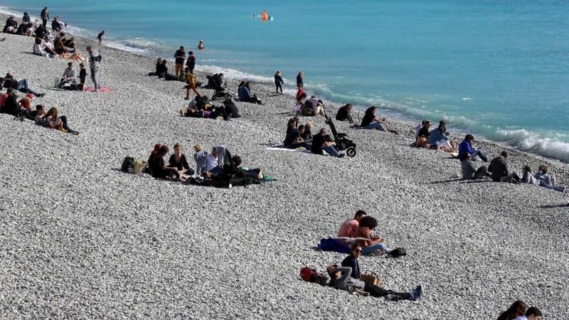 Une plage proche de la Promenade des anglais à Nice le 20 février 2021 (photo d'illustration)