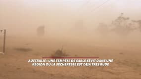 Au coeur d'une tempête de sable en Australie