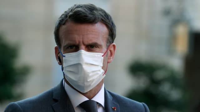 Le président Emmanuel Macron à l'Elysée, le 1er juin 2021 à Paris