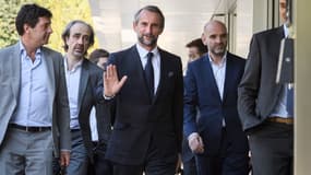 Victoriano Melero, à droite, au côté de Jean-Claude Blanc