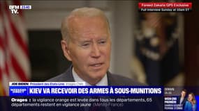 Livraison de bombes à sous-munitions à l'Ukraine: "C'était une décision très difficile de ma part", affirme Joe Biden