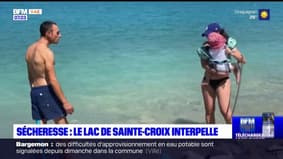 Var: le lac de Sainte-Croix subit de plein fouet la sécheresse