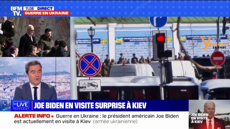 L'image de Biden aux côtés de Zelensky dans les rues de Kiev, près d'un an après le début de la guerre