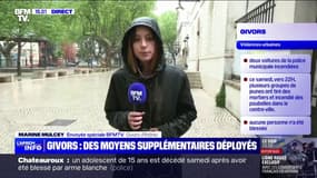 Tensions à Givors: la mairie et des voitures de police incendiées