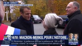 Emmanuel Macron est arrivé à Compiègne pour célébrer l'Armistice en compagnie d'Angela Merkel