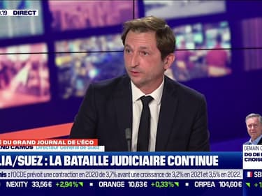 Bertrand Camus, Directeur Général de Suez, était l'invité du Grand Journal de l'Eco sur BFM Business
