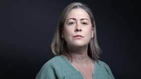 Caroline Darian, lors d'une session photo à l'Assemblée nationale à Paris, dans le cadre de la conférence du collectif Incesticide le 23 mai 2025.