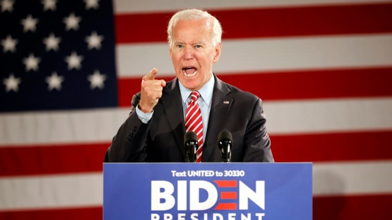 Joe Biden lors d'un discours à Scranton (Pennsylvanie) le 23 octobre 2019