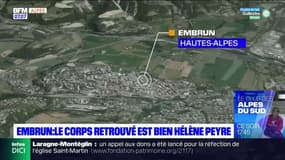 Le corps retrouvé à Embrun est bien celui d'Hélène Peyre