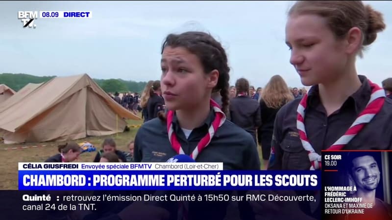 Programme perturbé pour les 30 000 scouts qui ont campé à Chambord