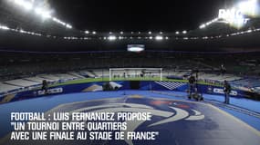 Football : Luis Fernandez propose "un tournoi entre quartiers avec une finale au Stade de France"