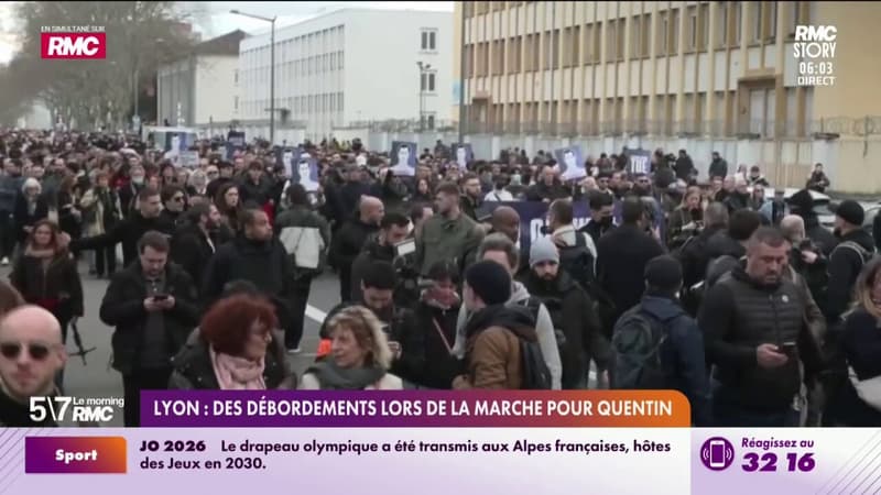 Lyon : des débordements lors de la marche pour Quentin