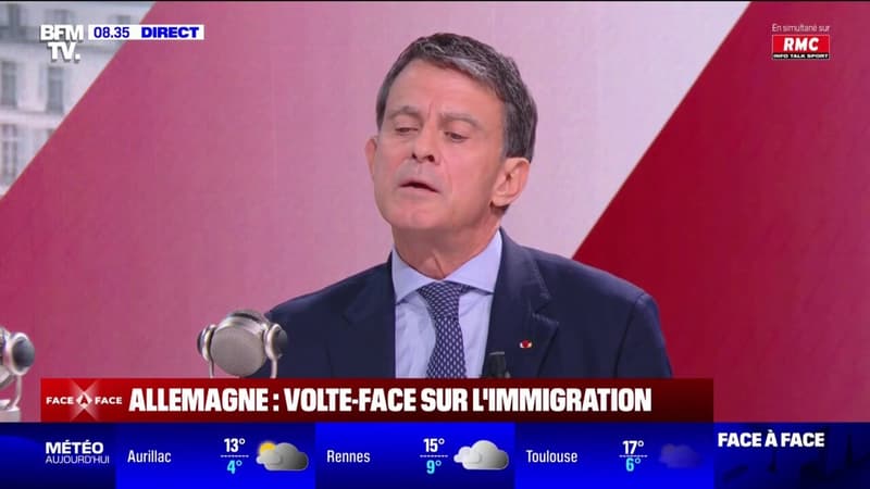 Pour Manuel Valls, le futur chancelier allemand Friedrich Merz 