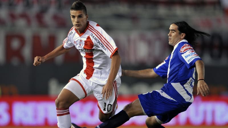 Erik Lamela en 2011 avec le maillot de River Plate
