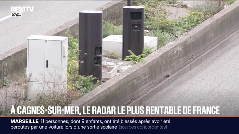 Cagnes-sur-mer: avec 170.000 infractions annuelles relevées, ce radar est le plus rentable de France