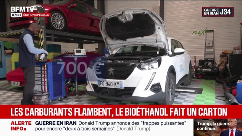 Hausse des prix des carburants: depuis le début de la guerre, le prix du bioéthanol a augmenté de seulement 3 centimes par litre, contre 41 centimes par litre pour le gazole