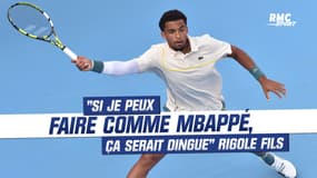 Open d'Australie : "Si je peux faire comme Mbappé dans le tennis, ça serait dingue" rigole Fils