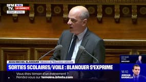 Jean-Michel Blanquer assure que "sa position n'a pas changé" au sujet du port du voile lors de sorties scolaires
