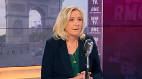Marine Le Pen sur BFMTV-RMC, le 25 mai 2021.